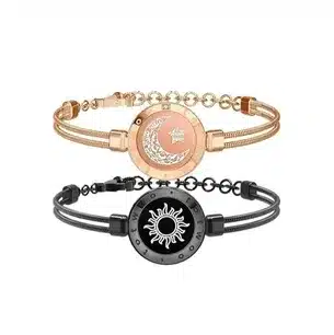 Sun & Moon Couple Magnetic Bracelet Set – Adjustable Matching Relationship Bracelets