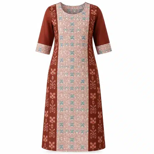 Stylish Maroon Printed Straight Kurta for Women